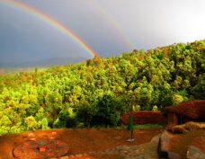 rainbow in kausani